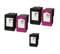 Compatible HP OfficeJet 5230 Printer Ink Cartridges (5 Pack) -F6U68AE Multipack