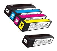 Compatible HP OfficeJet Enterprise Color X585f Printer Ink Cartridges (5 Pack) -D8J10A Multipack