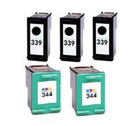 Compatible HP PhotoSmart 8158 Printer Ink Cartridges (5 Pack) -C8767EE Multipack