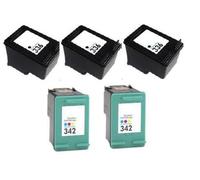 Compatible HP PSC 1510 Printer Ink Cartridges (5 Pack) -C9362EE Multipack