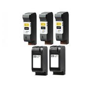Compatible HP PSC 500 Printer Ink Cartridges (5 Pack) -C6615DE Multipack