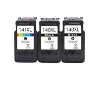 Compatible Ink Cartridge 140XL 141XL PG140 CL141 For Printers Like MG4110 MG3210 MG3510 MG474 Works With PG-140 CL-141(2 BK 1 Color)