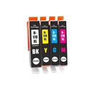 Compatible Ink Cartridge Compatible With 178 178XL Compatible With Photosmart C6380 C6300 C5300 B010 5510 6510 6520 B209a Deskjet 3070A(BK C M Y)