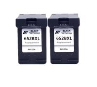 Compatible Ink Cartridge Compatible With 652 Replacement Compatible With 652XL Compatible With Deskjet Models 1115 1118 2135 2136 2138 3635 3636 3835 4536 4538(2 BLACK)
