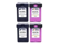 Compatible Ink Cartridge Compatible With 652 Replacement Compatible With 652XL Compatible With Deskjet Models 1115 1118 2135 2136 2138 3635 3636 3835 4536 4538(2 BLACK 2 COLOR)