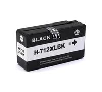 Compatible Ink Cartridge Compatible With 712 XL 712XL 3ED71A 3ED67A Compatible With DesignJet T210 T230 T250 T650 T630 Inkjet Printer(1PCS Black)