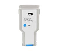 Compatible Ink Cartridge Compatible With 728 Compatible With Designjet T730 T830 Printer 4 Color 300ML(300ML-CYAN)