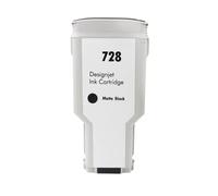 Compatible Ink Cartridge Compatible With 728 Compatible With Designjet T730 T830 Printer 4 Color 300ML(300ML-MATTE BLACK)