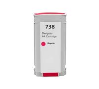 Compatible Ink Cartridge Compatible With HP738 738 Ink 676M6A 676M7A 676M8A 498N8A Compatible With DesignJet T950 T850 Printers(130ML - M)