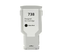 Compatible Ink Cartridge Compatible With HP738 738 Ink 676M6A 676M7A 676M8A 498N8A Compatible With DesignJet T950 T850 Printers(300ML - MBK)
