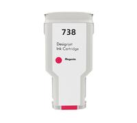Compatible Ink Cartridge Compatible With HP738 738 Ink 676M6A 676M7A 676M8A 498N8A Compatible With DesignJet T950 T850 Printers(300ML - M)