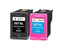 Compatible Ink Cartridge Replace 667 667XL HP667，Compatible For HP DeskJet 1275 2374 2375 2376 2775 2776 Printer(Dust Cup Cyclone Filter kit)