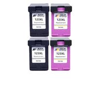 Compatible Ink Cartridge Replacement Compatible With 123 XL HP123 Compatible With Deskjet 1110 2130 2132 2133 2134 3630 3632 3637 3638(2BK 2COLOR)