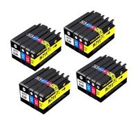 Compatible Ink Cartridge Replacement Compatible With 711XL 711 Dye Ink Compatible With DesignJet T120 T130 T520 T530 Printers 1 To 5 Sets(16Color 4set)
