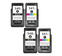 Compatible Ink Cartridge Replacement For PG540 CL541 PG540XL CL541XL Works With MX375 MX395 MG3150 MG3250 MG3550 MG4250 Printers(2SET)
