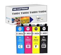 Compatible Ink Cartridge Replacement T40D1 T40D2 T40D3 T40D4 Suitable for Epson T3100 T5100 Ink Printers 1set