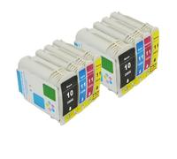 Compatible Ink Cartridges Set Compatible With 10 11 Designjet 110 100plus C4844A Inkjet 2800dt 2800dtn Printer HP10 HP11 INK(2 SET)