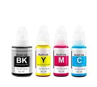 Compatible Ink for Canon GI490 GI790 GI890, Compatible with Pixma G Series Printers G1000 G1100 G1400 G2000 G2100 G2400 G3000(1SET - KCMY)