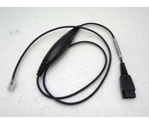 Compatible Jabra GN1216 QD-to-RJ9 Straight Cord for Avaya 1600 9600 series Phone