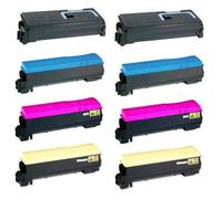 Compatible Multipack Kyocera TK-560K/C/Y/M 2 Full Sets Laser Toner Cartridges