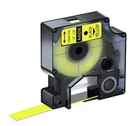 Compatible Label Tape Replacement for Dymo D1 Black on Yellow Tape 45018 S0720580 12mm x 7m Self-Adhesive Label Cartridge for Dymo D1 Label Makers 160 210D 260P 280 360D 420P PnP, 1-Pack