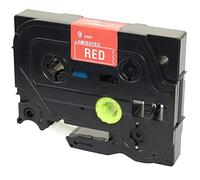 Compatible Label Tape TZ-425 TZe-425 White on Red 9mm x 8m for PT-1000 1005 1010 3600 9600 D200 D210 D210VP D600VP E100 E300VP E550WVP H101C H101GB H105 H110 H300 H500 P700 P750W