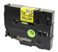 Compatible Label Tape TZ-621 TZe-621 Black on Yellow 9mm x 8m for PT-1000 1005 1010 3600 9600 D200 D210 D210VP D600VP E100 E300VP E550WVP H101C H101GB H105 H110 H300 H500 P700 P750W