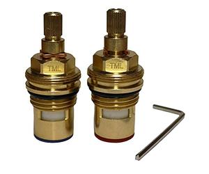 Compatible Lamona Garda | Victorian | Victorian Bridge Tap Cartridge Valve Pair Plus Allen Key | Howdens Kitchen Tap