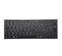 Compatible Laptop Keyboard For Models VPC YA YB VPCYA VPCYB VPCYB15JC VPCYB35JC YB15AL With Frame In Silver And Black Colors(BLACK)