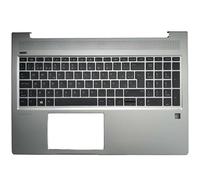 Compatible Laptop Keyboard With Palmrest Upper Cover For ProBook 15 450 G6 455 G6 455R G6 450 G7 455 G7 455R G7 Models UK Spanish Italy Layout(SP NO BACKLIT)