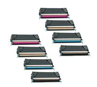 Compatible Lexmark C746n Printer Toner Cartridges (8 Pack) -C746H1KG Multipack