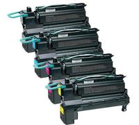 Compatible Lexmark C792dhe Printer Toner Cartridges (4 Pack) -C792X1KG Multipack