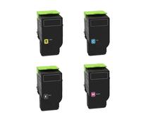 Compatible Lexmark CS521dn Printer Toner Cartridges (4 Pack) -78C2XK0 Multipack