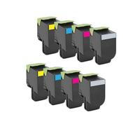 Compatible Lexmark CX510dew Printer Toner Cartridges (8 Pack) -80C2HK0 Multipack