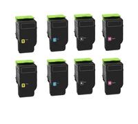 Compatible Lexmark CX522ade Printer Toner Cartridges (8 Pack) -78C2XK0 Multipack