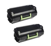 Compatible Twin Pack Lexmark 24B6186 Black Laser Toner Cartridges