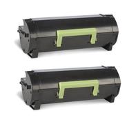Compatible Lexmark MS410dn Printer Toner Cartridges (2 Pack) -502H Multipack