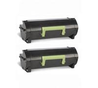 Compatible Lexmark MS510dn Printer Toner Cartridges (2 Pack) -50F2000 Multipack