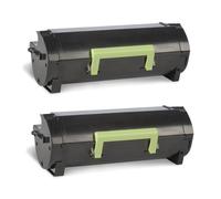 Compatible Lexmark MS510dn Printer Toner Cartridges (2 Pack) -50F2H0E Multipack