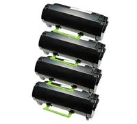 Compatible Lexmark MS510dn Printer Toner Cartridges (4 Pack) -50F2U00 Multipack