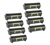 Compatible Lexmark MS622de Printer Toner Cartridges (8 Pack) -56F2X00 Multipack