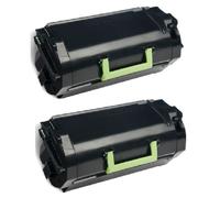 Compatible Lexmark MS812de Printer Toner Cartridges (2 Pack) -522X Multipack