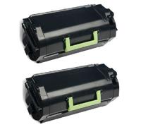 Compatible Lexmark MS812de Printer Toner Cartridges (2 Pack) -52D2X00 Multipack