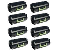 Compatible Lexmark MS812de Printer Toner Cartridges (8 Pack) -522X Multipack