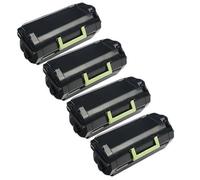 Compatible Lexmark MS417dn Printer Toner Cartridges (4 Pack) -51B2000 Multipack