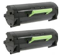 Compatible Lexmark MX510de Printer Toner Cartridges (2 Pack) -60F0HA0 Multipack