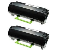 Compatible Lexmark MX511de Printer Toner Cartridges (2 Pack) -60F2H00 Multipack