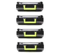 Compatible Lexmark MX511de Printer Toner Cartridges (4 Pack) -602X Multipack