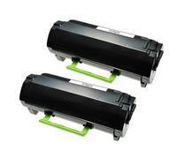 Compatible Lexmark MX511dhe Printer Toner Cartridges (2 Pack) -60F0HA0 Multipack