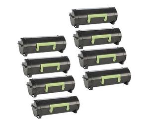 Compatible Lexmark MX521ade Printer Toner Cartridges (8 Pack) -56F2000 Multipack